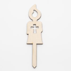 Ekološka svečka – spominčica križec iz lesa gorskega javorja