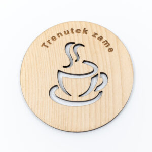 Podstavek za kavo iz masivnega lesa gorskega javorja - oljen